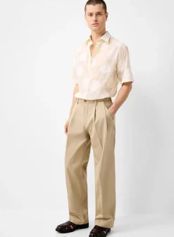 Pleated chinos