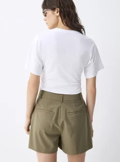 Pleated dress short