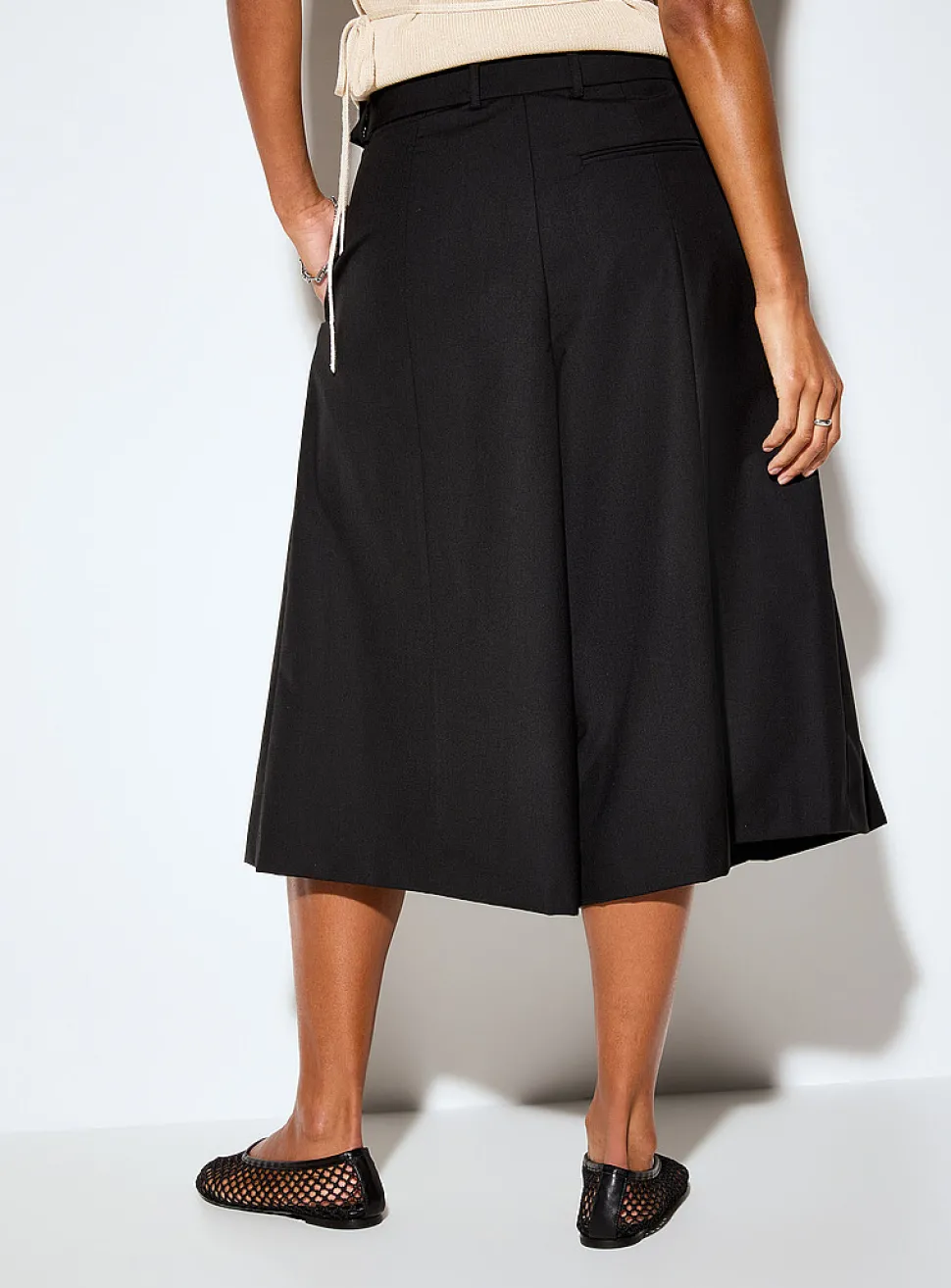 Pleated gauchos