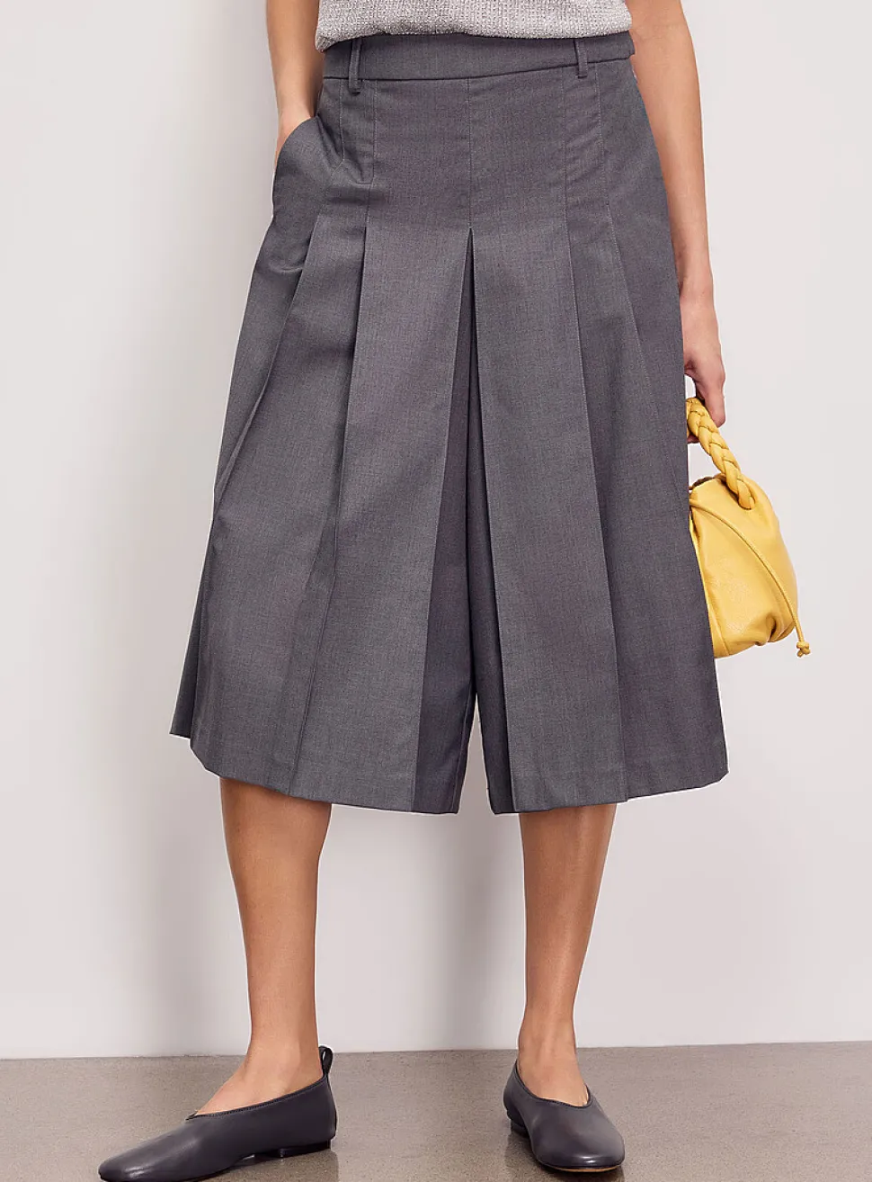Pleated gauchos