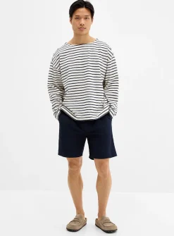Pleated ripstop Bermudas