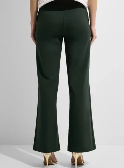 Ponte wide-leg pant