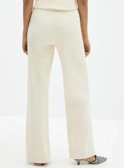 Ponte wide-leg pant