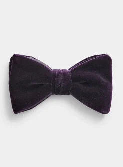 Pontoglio velvet bow tie