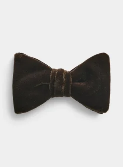Pontoglio velvet bow tie