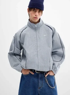 Practice mini-check windbreaker jacket