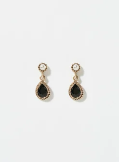Precious stone earrings