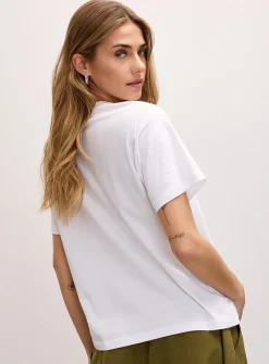 Print collage boxy-fit T-shirt