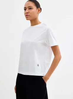 Printed back soft jersey T-shirt