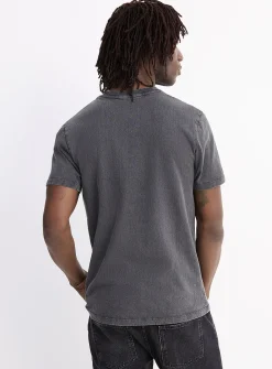 Printed faded jersey T-shirt