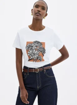 Printed Pima cotton T-shirt