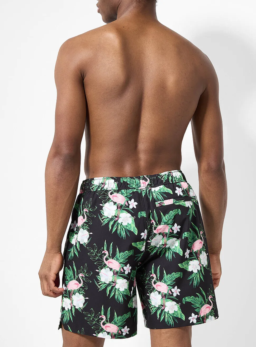Printed stretch swim short