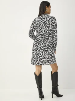 Printed ultra-long shirt