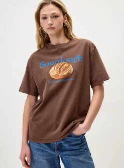 Printed washed T-shirt