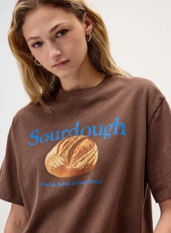 Printed washed T-shirt