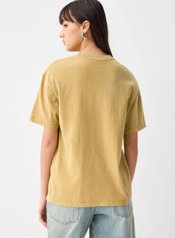 Printed washed T-shirt