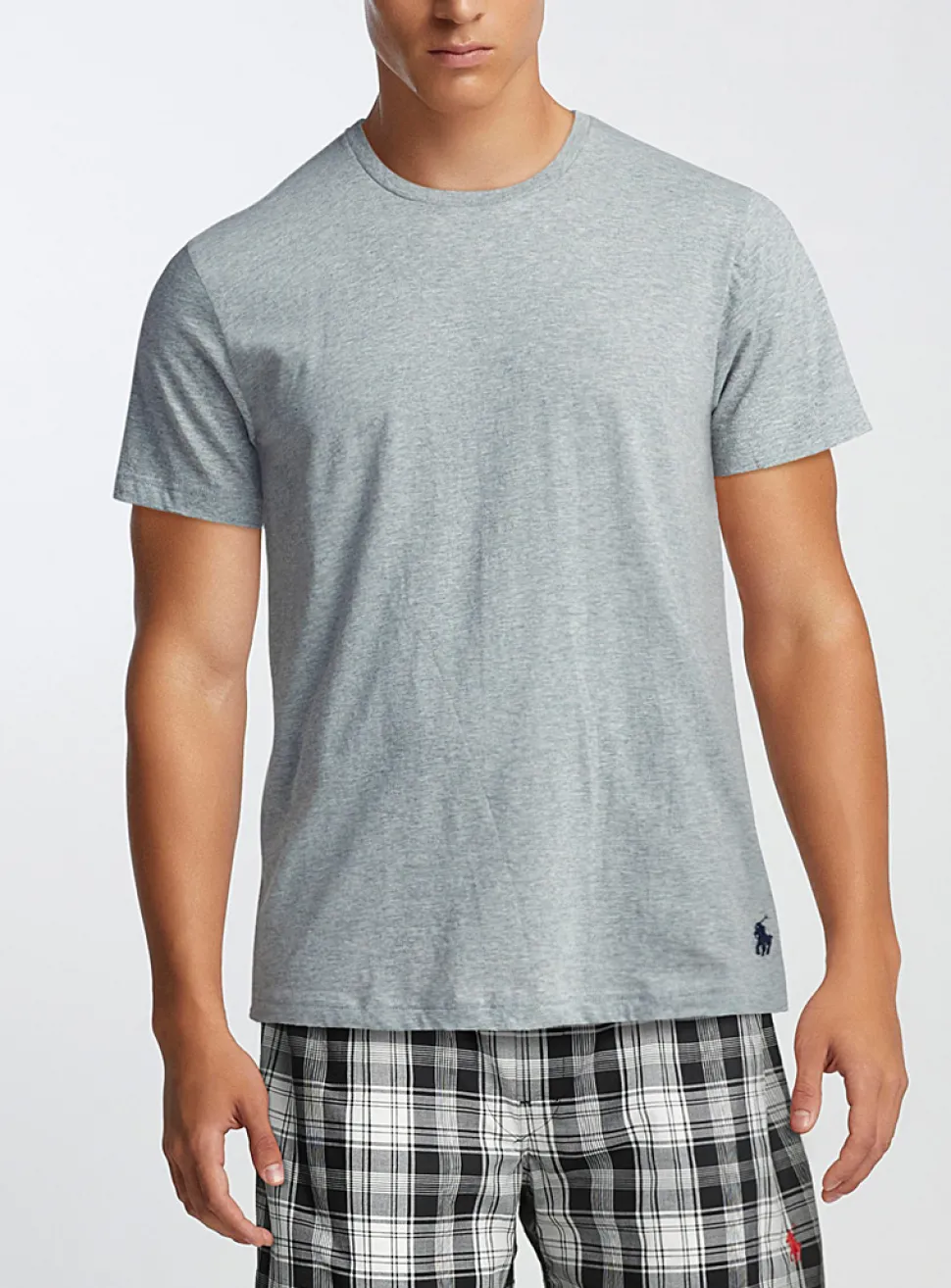 Pure cotton crew-neck undershirt