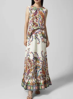 Pure cotton poplin belted dress