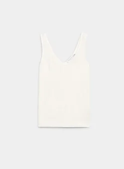 Pure linen V-neck cami