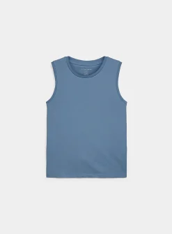 Pure organic cotton crew-neck tank