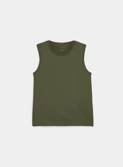 Pure organic cotton crew-neck tank