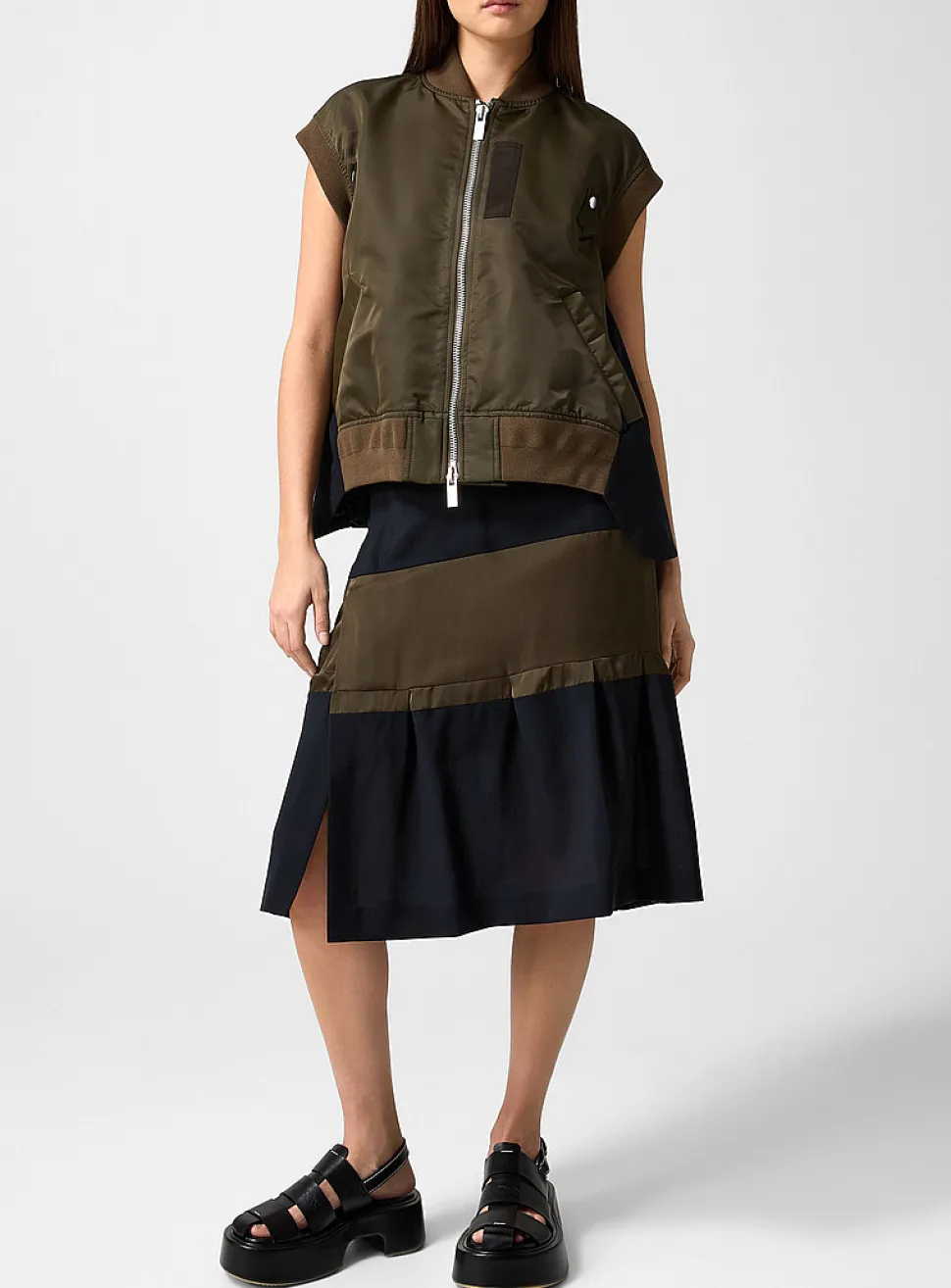 Pure wool midi dress