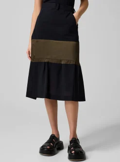 Pure wool midi dress