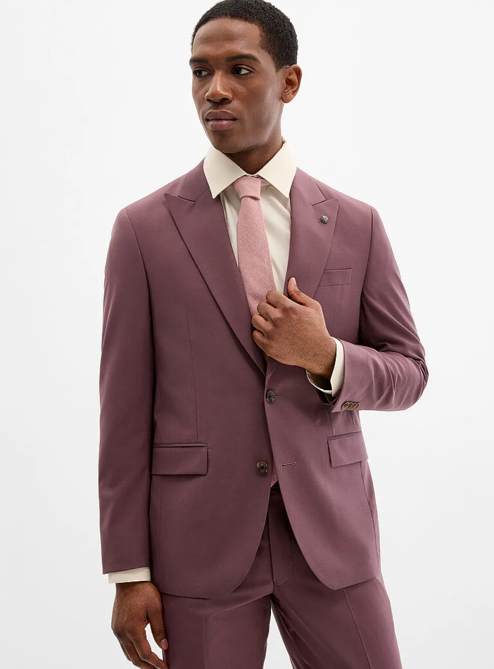 Pure wool purple suit