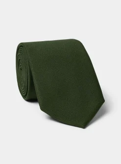 Pure wool solid tie