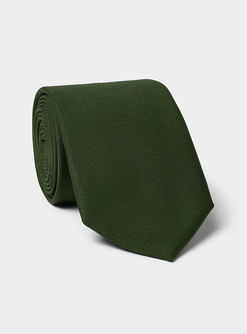 Pure wool solid tie