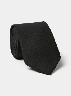 Pure wool solid tie