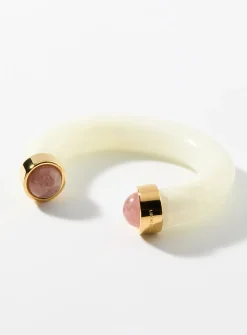 Quartz cuff bracelet