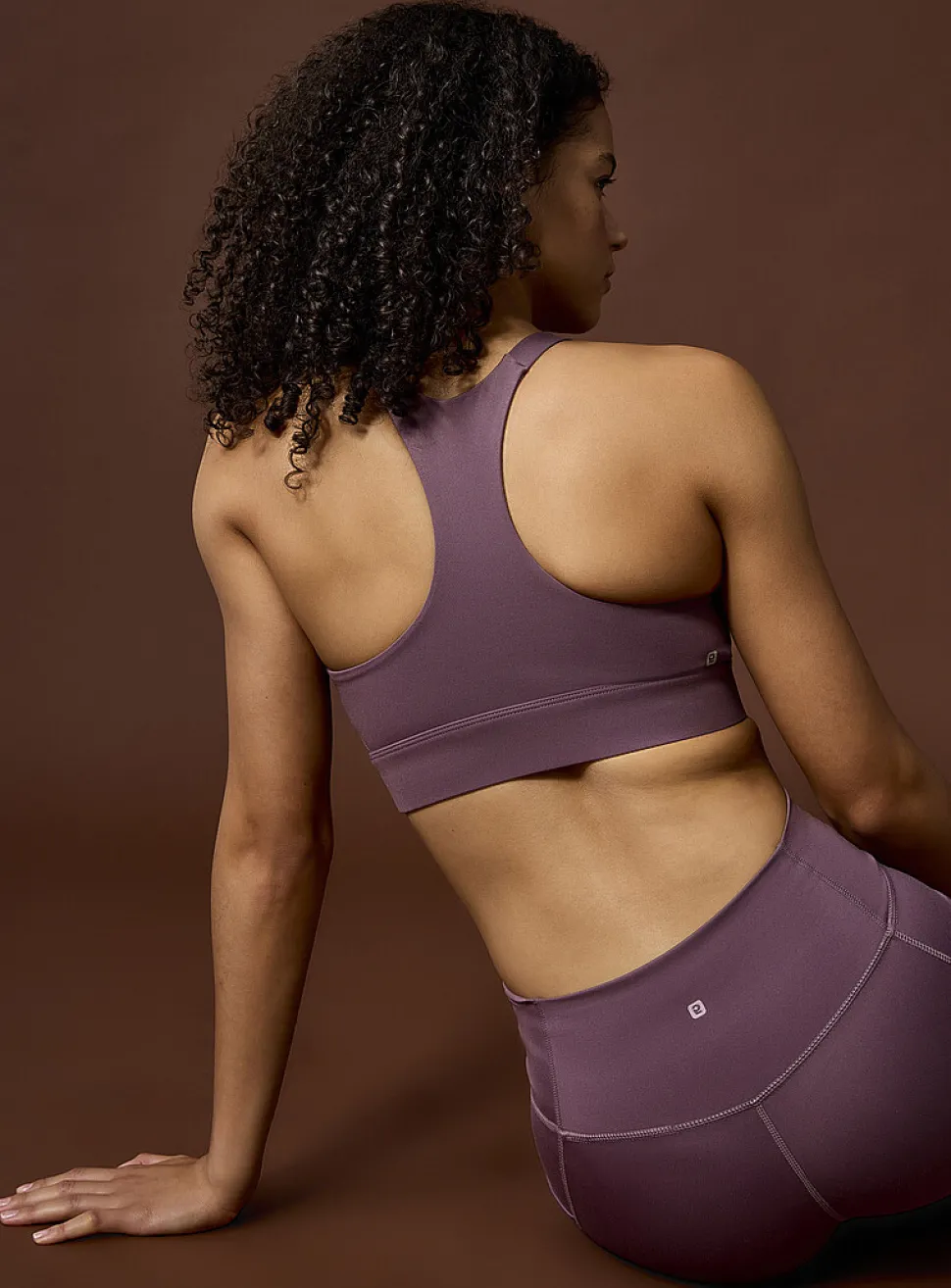 Racerback velvety bra