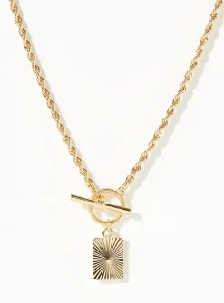 Radiant pendant twisted chain
