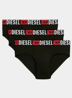 Red-waist stretch briefs