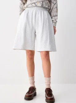 Relaxed French terry Bermuda short