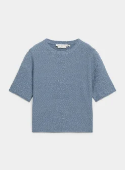 100% reprocessed cotton textured sweater