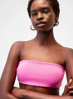 Retro flower bandeau top