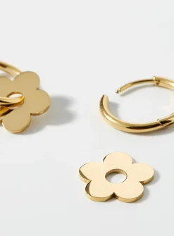 Retro flower earrings