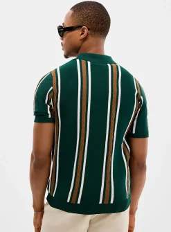 Retro stripe polo