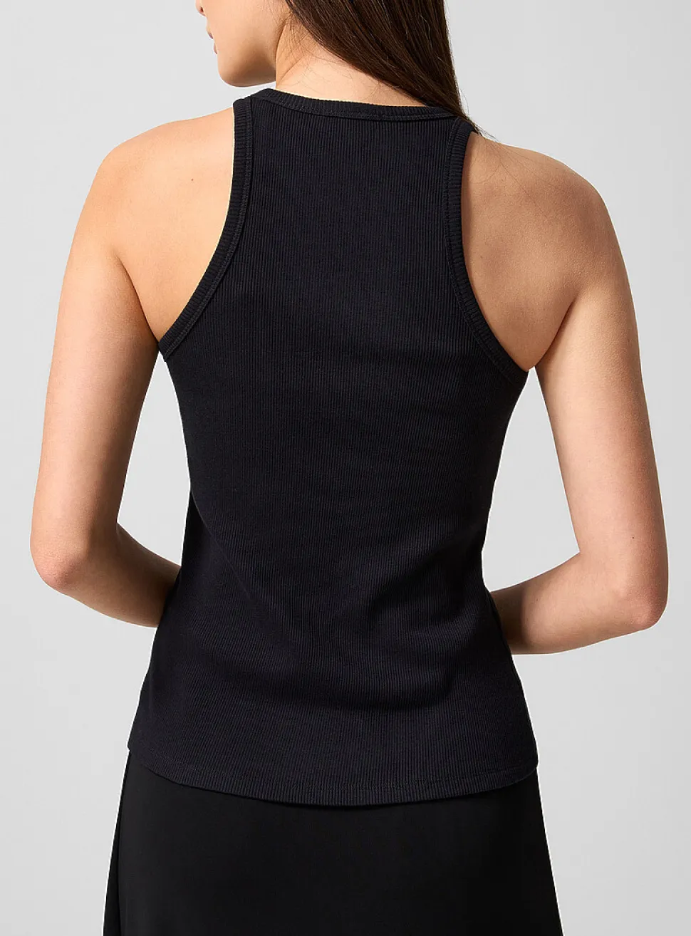 Ribbed organic cotton tank top