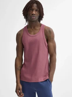 Ribbed stretch jersey tank