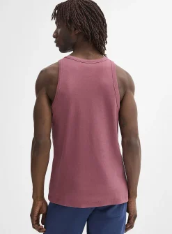 Ribbed stretch jersey tank