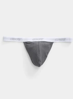 Ribbed thong