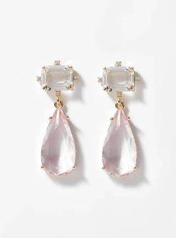 Romantic faceted gemstone earrings