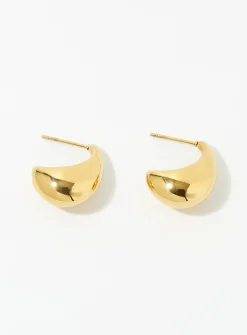 Rounded dome earrings