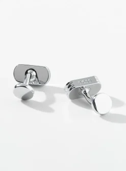 Rounded rectangular cufflinks