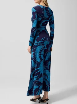 Ruched V-neck dress