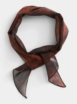 Rust tie scarf