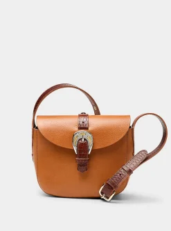 Sab June Boston leather saddle bag